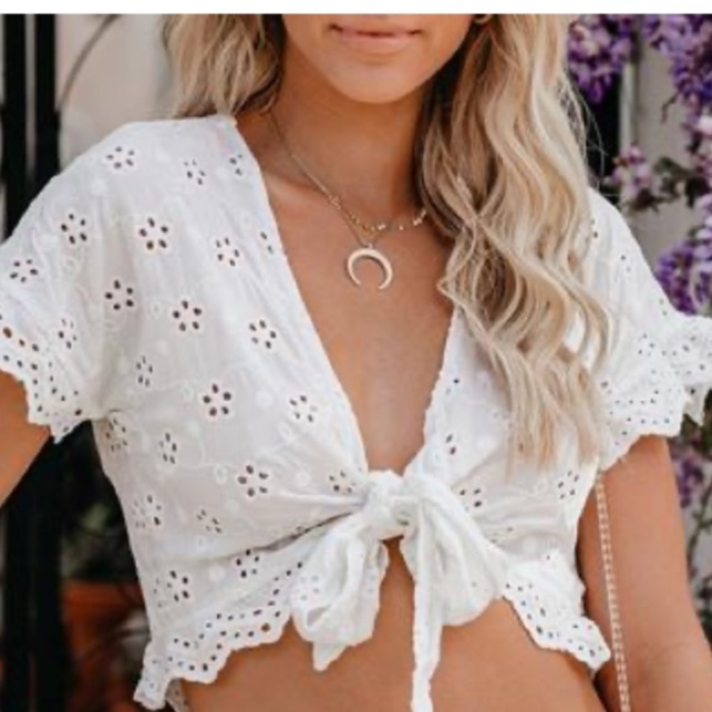 Taste of paradise VICI  tie crop top